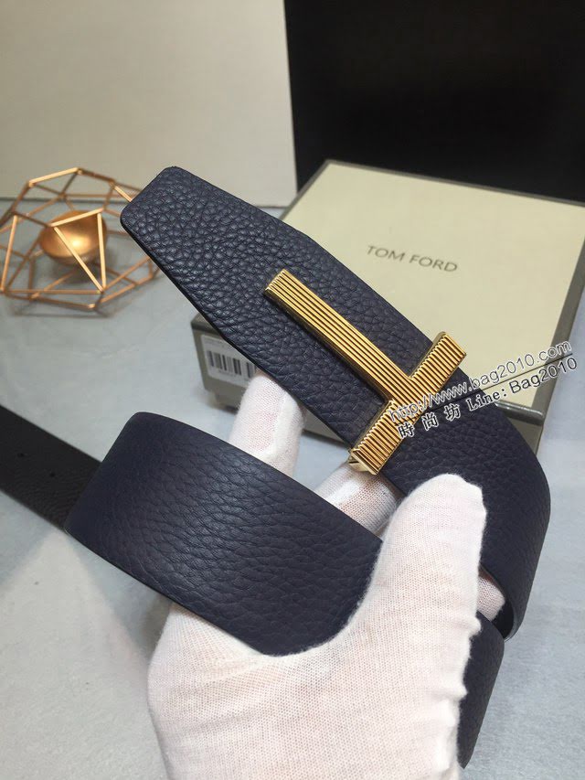 TOM FORD商務男士皮帶 湯姆福特雙面小牛皮腰帶  jjp1876